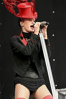 Nystrøm performing in 2008