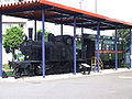 Preserved Jinchu Railway steam locomotive and coach