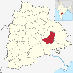 Location in Telangana