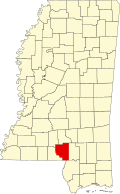 马里昂县在密西西比州的位置