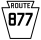 Pennsylvania Route 877 marker