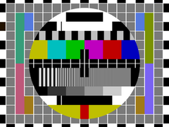 Recreation of the pattern generated by PM5544 and PM5534 with a 256-byte EPROM circle memory, giving a distinctly jagged circle.