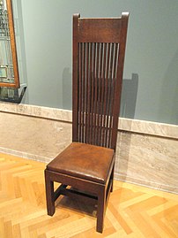 Side chair by Frank Lloyd Wright (c. 1902) (Cleveland Museum of Art)