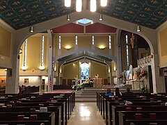 Interior of Cathedral of Saint Thomas More in 2019