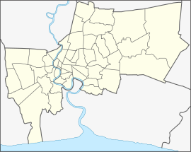 2015年曼谷爆炸案在曼谷的位置