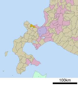 Location of Yoichi in Hokkaido (Shiribeshi Subprefecture)