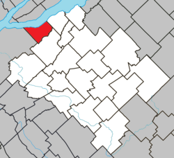 Location within Bellechasse RCM.