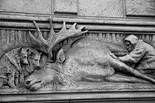 Part of the Choux frieze on Paris' Institut de paléontologie Humaine