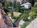 Aerial view, North side, Krämerbrücke, 2006