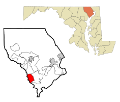 Location of Joppatowne, Maryland