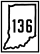State Road 136 marker