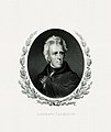 Image 11 Andrew Jackson Engraving credit: Bureau of Engraving and Printing; restored by Andrew Shiva Andrew Jackson (March 15, 1767 – June 8, 1845) was an American soldier and statesman who served as the seventh president of the United States from 1829 to 1837. He has been widely revered in the United States as an advocate for democracy and the common man, but many of his actions proved divisive, garnering both fervent support and strong opposition from different sectors of society. His reputation has suffered since the 1970s, largely due to his pivotal role in the forcible removal of Native Americans from their ancestral homelands; however, surveys of historians and scholars have ranked Jackson favorably among U.S. presidents. More selected pictures