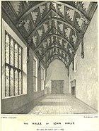 The interior of John Halle's Hall.