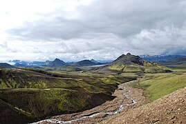 Landscape as seen from Laugavegur hiking trail