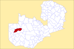 District location in Zambia