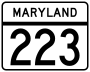 Maryland Route 223 marker