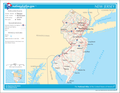 Image 7Map of New Jersey's major transportation networks and cities (from New Jersey)