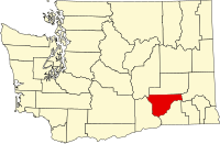 华盛顿州富兰克林县地图