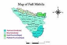Map of full Mithila