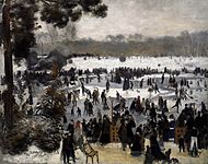 Renoir: Skaters in the Bois de Boulogne (1868)