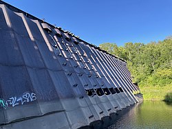Redridge Steel Dam on the Salmon Trout River