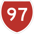 State Highway 97 marker