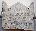 Image 55A 3rd-century funerary stele is among the earliest Christian inscriptions, written in both Greek and Latin. (from Roman Empire)