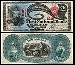 $2 Series 1875 First National Bank Emporia, Kansas