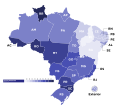 Jair Bolsonaro (PL) vote distribution