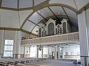 Interior view towards the church organ