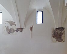 12th century frescoes in the left aisle