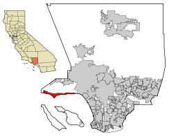 马利布市在加利福尼亚州洛杉矶县的位置