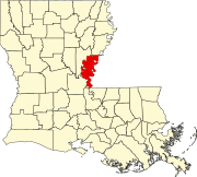 Map of Louisiana highlighting Concordia Parish.svg