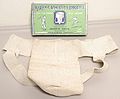 Marpage jockstrap and packaging, c. 1930