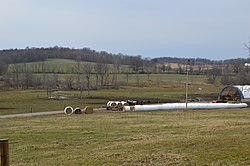 Dairy farm on North Liberty Road in the township's northwest