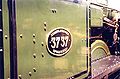 Detail of steam locomotive NS 3737.