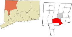 Litchfield's location within the Northwest Hills Planning Region and the state of Connecticut