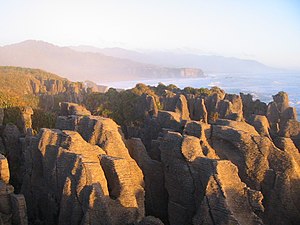 The pancake rocks near Punakaiki.