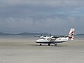 Plane taxiing on arrival