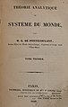 Title page to volume I of Theorie analytique du systeme du monde (1829)