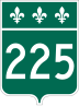 Route 225 marker