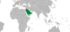 Location map for Saudi Arabia and Switzerland.