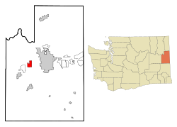 Location of Airway Heights, Washington