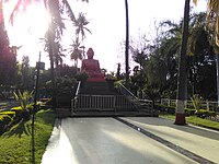 The Buddha statue in Siddhartha Garden and Zoo