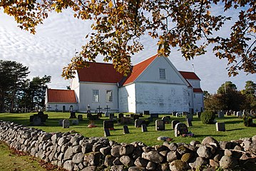 View of the graveyard