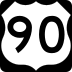 Alternate U.S. Highway 90 marker