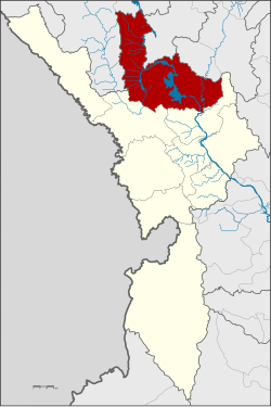 District location in Tak province