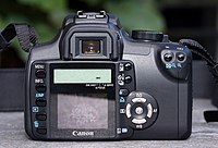 Back of Canon EOS 350D camera
