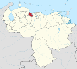 Location within Venezuela