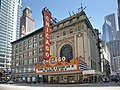 Image 9 Chicago Theatre Photo: Daniel Schwen The Chicago Theatre is located on North State Street in the Loop area of Chicago. When it opened on October 26, 1921, the 3,880-seat theater was promoted as the "Wonder Theatre of the World". Its marquee, "an unofficial emblem of the city", appears frequently in film, television, artwork, and photography. More selected pictures